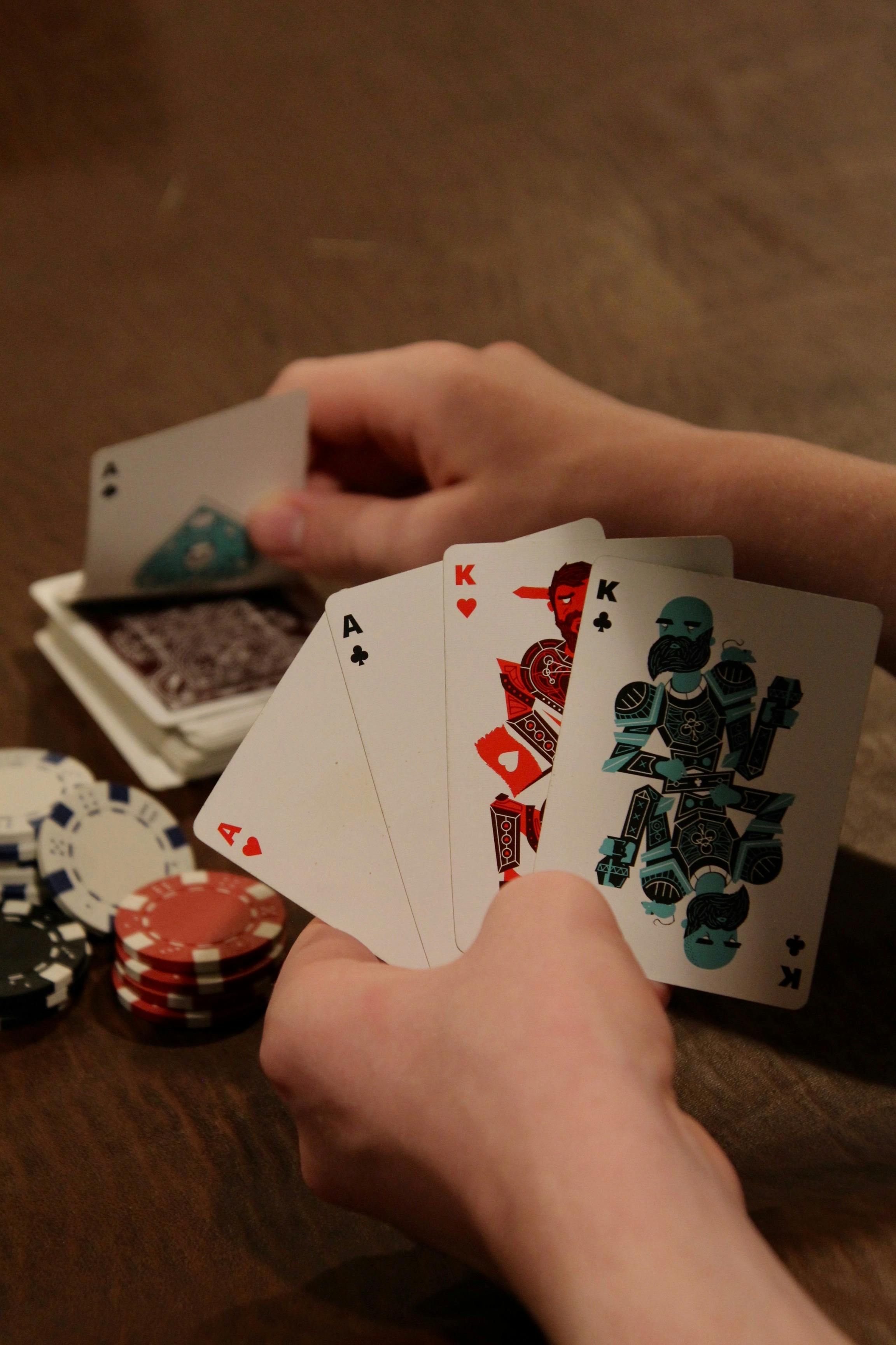 Cartes de poker royal flush